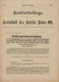 Kreis-Blatt des Kreises Posen-Ost 1917.08.04 Jg.29 Nr40 Sonder Beilage