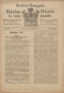 Kreis-Blatt des Kreises Posen-Ost 1917.08.15 Jg.29 Nr42 Sonder Ausgabe