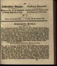 Oeffentlicher Anzeiger. 1843.04.25 Nro.17