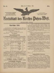 Kreisblatt des Kreises Posen-West 1910.10.13 Jg.22 Nr43