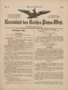Kreisblatt des Kreises Posen-West 1911.02.09 Jg.23 Nr6