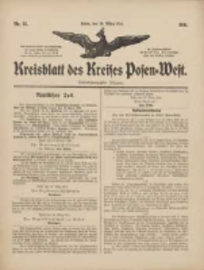 Kreisblatt des Kreises Posen-West 1911.03.30 Jg.23 Nr13