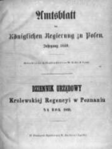 Amtsblatt der Königlichen Regierung zu Posen. 1869.01.05 Nro.1