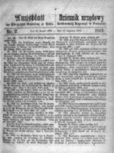 Amtsblatt der Königlichen Regierung zu Posen. 1869.01.12 Nro.2