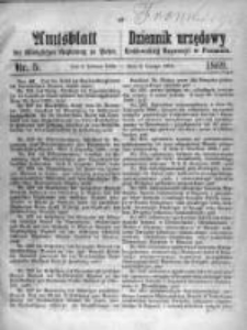 Amtsblatt der Königlichen Regierung zu Posen. 1869.02.02 Nro.5