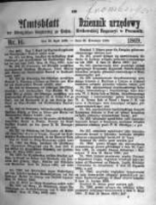 Amtsblatt der Königlichen Regierung zu Posen. 1869.04.20 Nro.16
