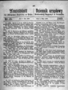 Amtsblatt der Königlichen Regierung zu Posen. 1869.05.04 Nro.18