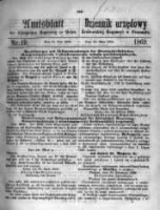 Amtsblatt der Königlichen Regierung zu Posen. 1869.05.11 Nro.19