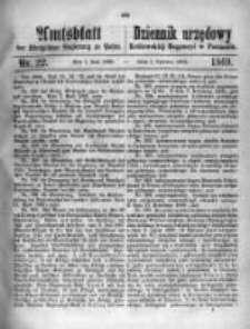 Amtsblatt der Königlichen Regierung zu Posen. 1869.06.01 Nro.22