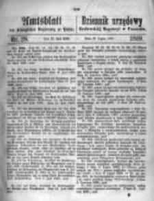 Amtsblatt der Königlichen Regierung zu Posen. 1869.07.13 Nro.28