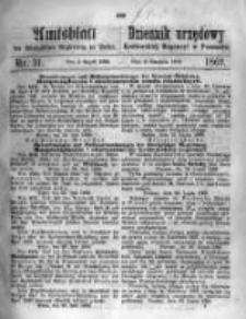 Amtsblatt der Königlichen Regierung zu Posen. 1869.08.03 Nro.31