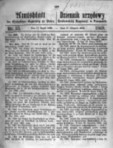Amtsblatt der Königlichen Regierung zu Posen. 1869.08.17 Nro.33