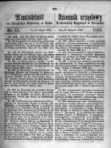 Amtsblatt der Königlichen Regierung zu Posen. 1869.08.31 Nro.35