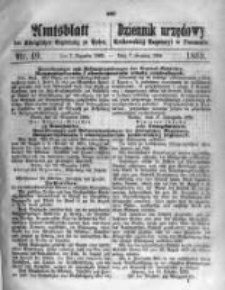 Amtsblatt der Königlichen Regierung zu Posen. 1869.12.07 Nro.49