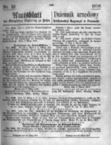 Amtsblatt der Königlichen Regierung zu Posen. 1876.03.22 Nro.12