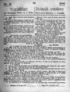 Amtsblatt der K&ouml;niglichen Regierung zu Posen. 1876.04.12 Nro.15