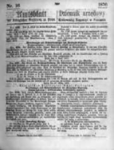 Amtsblatt der K&ouml;niglichen Regierung zu Posen. 1876.04.19 Nro.16