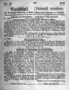 Amtsblatt der Königlichen Regierung zu Posen. 1876.05.24 Nro.21