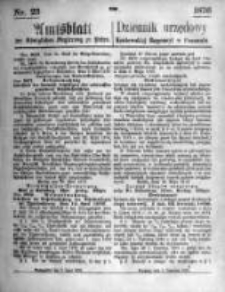 Amtsblatt der Königlichen Regierung zu Posen. 1876.06.07 Nro.23