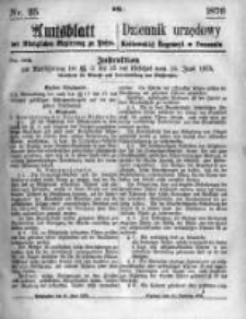 Amtsblatt der Königlichen Regierung zu Posen. 1876.06.21 Nro.25