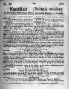 Amtsblatt der Königlichen Regierung zu Posen. 1876.06.28 Nro.26