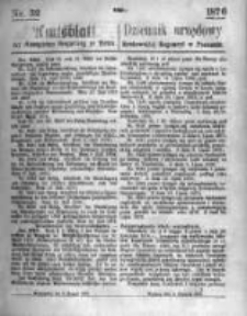 Amtsblatt der K&ouml;niglichen Regierung zu Posen. 1876.08.09 Nro.32