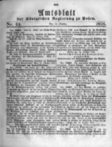 Amtsblatt der K&ouml;niglichen Regierung zu Posen. 1876.10.25 Nro.43