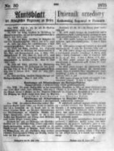 Amtsblatt der Königlichen Regierung zu Posen. 1875.07.28 Nro.30
