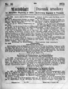 Amtsblatt der K&ouml;niglichen Regierung zu Posen. 1875.09.01 Nro.35