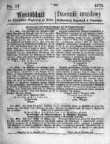 Amtsblatt der Königlichen Regierung zu Posen. 1875.09.15 Nro.37