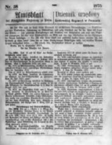 Amtsblatt der Königlichen Regierung zu Posen. 1875.09.22 Nro.38