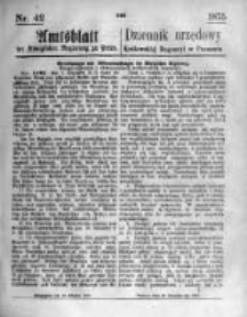 Amtsblatt der Königlichen Regierung zu Posen. 1875.10.20 Nro.42