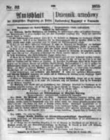 Amtsblatt der K&ouml;niglichen Regierung zu Posen. 1875.12.29 Nro.52