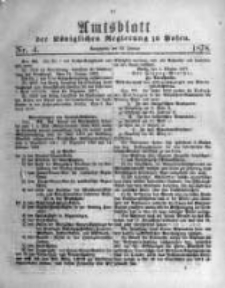 Amtsblatt der Königlichen Regierung zu Posen. 1878.01.23 Nro.4