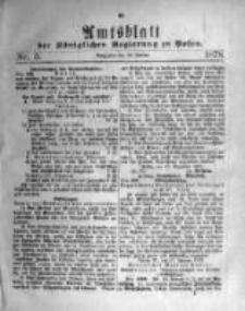 Amtsblatt der Königlichen Regierung zu Posen. 1878.01.30 Nro.5
