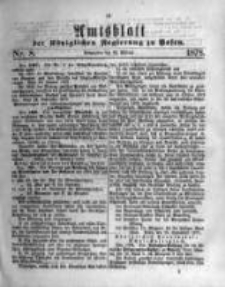 Amtsblatt der Königlichen Regierung zu Posen. 1878.02.20 Nro.8