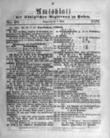 Amtsblatt der Königlichen Regierung zu Posen. 1878.03.06 Nro.10