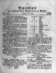 Amtsblatt der Königlichen Regierung zu Posen. 1878.04.10 Nro.15