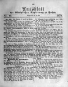 Amtsblatt der Königlichen Regierung zu Posen. 1878.05.08 Nro.19