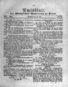 Amtsblatt der Königlichen Regierung zu Posen. 1878.07.24 Nro.30