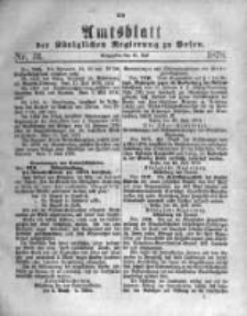 Amtsblatt der Königlichen Regierung zu Posen. 1878.07.31 Nro.31