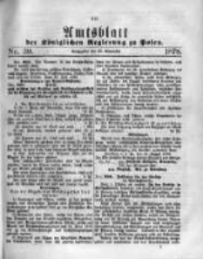 Amtsblatt der Königlichen Regierung zu Posen. 1878.09.25 Nro.39