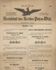 Kreisblatt des Kreises Posen-West 1910.01.06 Jg.22 Nr1