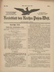 Kreisblatt des Kreises Posen-West 1910.06.09 Jg.22 Nr25