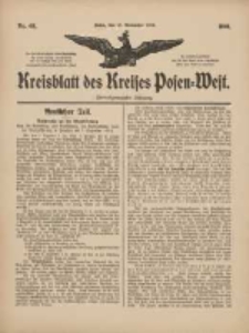 Kreisblatt des Kreises Posen-West 1910.11.17 Jg.22 Nr49