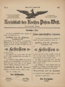 Kreisblatt des Kreises Posen-West 1911.01.12 Jg.23 Nr2