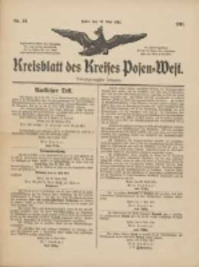 Kreisblatt des Kreises Posen-West 1911.05.11 Jg.23 Nr19