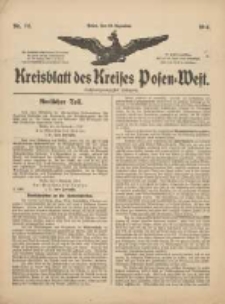 Kreisblatt des Kreises Posen-West 1914.12.10 Jg.26 Nr73