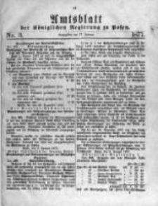 Amtsblatt der Königlichen Regierung zu Posen. 1877.01.17 Nro.3