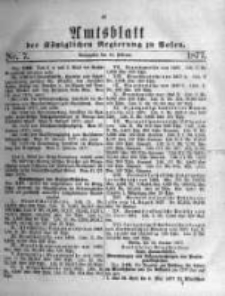 Amtsblatt der Königlichen Regierung zu Posen. 1877.02.14 Nro.7